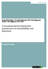 Produktbild: Conceptual and developmental perspectives on Sustainability and Education