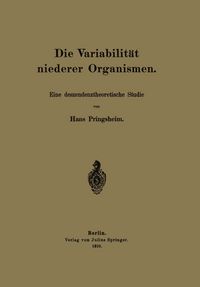 Produktbild: Die Variabilit&auml;t niederer Organismen
