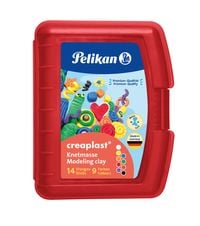Bild vom Artikel Pelikan Knete Creaplast® 9 verschiedene Farben in roter Kunststoffbox vom Autor 