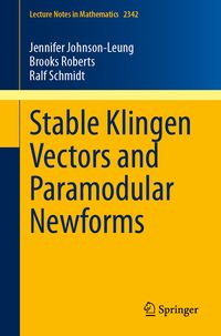 Produktbild: Stable Klingen Vectors and Paramodular Newforms