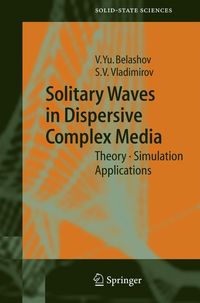 Bild vom Artikel Solitary Waves in Dispersive Complex Media vom Autor Vasily Y. Belashov