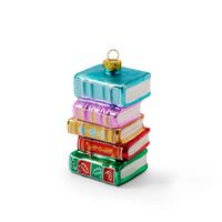 Bild vom Artikel Figurative Buchkugel Glas "Buchstapel fünf Bücher" vom Autor 