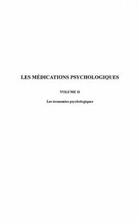 Produktbild: Medications psychologiques t.2