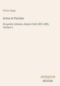 Produktbild: Actes et Paroles