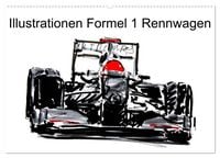 Produktbild: Illustrationen Formel 1 Rennwagen (Wandkalender 2027 DIN A2 quer), CALVENDO Monatskalender