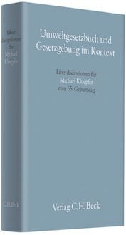 Produktbild: Umweltgesetzbuch und Gesetzgebung im Kontext