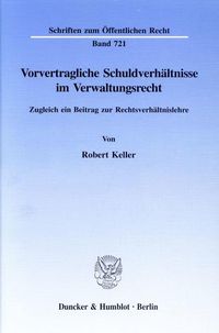 Produktbild: Vorvertragliche Schuldverh&auml;ltnisse im Verwaltungsrecht.