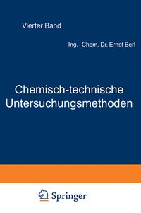 Produktbild: Chemisch-technische Untersuchungsmethoden