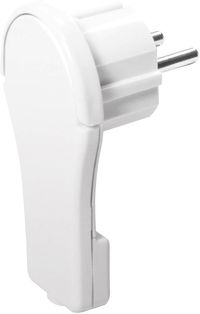 Produktbild: LogiLink LPS228 Schutzkontakt-Flachstecker Kunststoff mit Aussteckhilfe 230V Wei&szlig; IP20