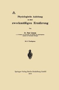 Produktbild: Physiologische Anleitung zu einer zweckm&auml;&szlig;igen Ern&auml;hrung