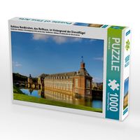 Produktbild: CALVENDO Puzzle Schloss Nordkirchen, das Reithaus, im Hintergrund der Dienstfl&uuml;gel | 1000 Teile Lege-Gr&ouml;&szlig;e 64x48cm Foto-Puzzle f&uuml;r gl&uuml;ckliche Stunden