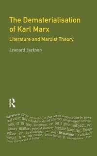 Produktbild: Jackson, L: The Dematerialisation of Karl Marx