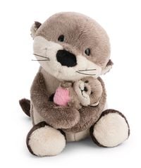 Produktbild: NICI 62844 - Little & Me, Otter mit Kind und Herz, 20 cm, schlenkernd, Kuscheltier, GREEN
