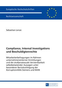 Produktbild: Compliance, Internal Investigations und Beschuldigtenrechte