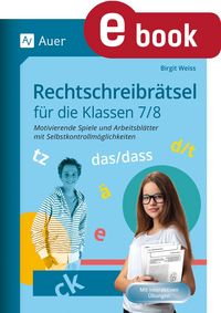 Produktbild: Rechtschreibr&auml;tsel f&uuml;r die Klassen 7-8