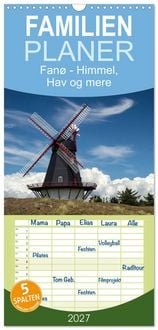 Produktbild: Familienplaner 2027 - Fan&oslash; - Himmel, Hav og mere mit 5 Spalten (Wandkalender, 21 x 45 cm) CALVENDO