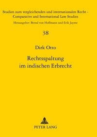 Produktbild: Rechtsspaltung im indischen Erbrecht