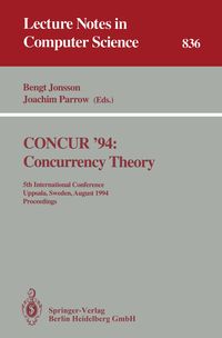 Produktbild: CONCUR '94: Concurrency Theory