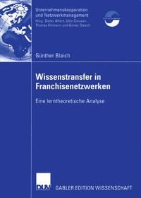 Produktbild: Wissenstransfer in Franchisenetzwerken