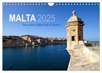 'Malta. The sunny island full of charm. (Wall Calendar 2025 DIN A4 