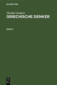 Produktbild: Griechische Denker. Band 2
