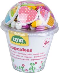 Bild vom Artikel Lena - Holzperlen Cupcakes, pink vom Autor 
