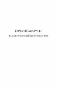 Produktbild: Congo-brazzaville la clameur democratique des annees 1990