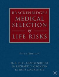 Produktbild: Brackenridge's Medical Selection of Life Risks