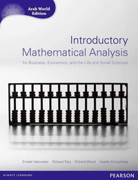 Produktbild: Haeussler, E: Introductory Mathematical Analysis for Busines