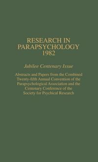 Produktbild: Research in Parapsychology 1982