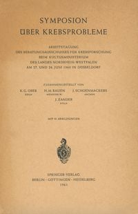 Produktbild: Symposion &Uuml;ber Krebsprobleme