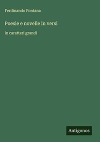 Produktbild: Poesie e novelle in versi