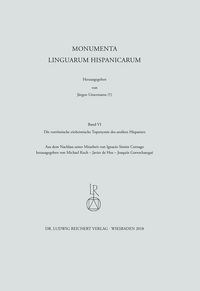Produktbild: Die vorr&ouml;mische einheimische Toponymie des antiken Hispanien