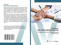 Produktbild: Analyse der Unternehmenskultur