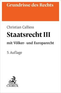 Produktbild: Staatsrecht III