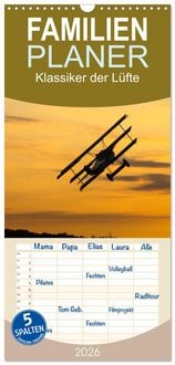 Produktbild: Familienplaner 2026 - Klassiker der L&uuml;fte mit 5 Spalten (Wandkalender, 21 x 45 cm) CALVENDO