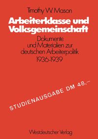 Produktbild: Arbeiterklasse und Volksgemeinschaft