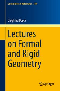 Produktbild: Lectures on Formal and Rigid Geometry