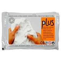 Produktbild: Creativ Company Selbsth&auml;rtender Ton, Wei&szlig;, 1000 g