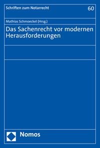 Produktbild: Das Sachenrecht vor modernen Herausforderungen