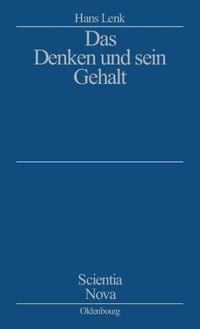 Produktbild: Das Denken und sein Gehalt