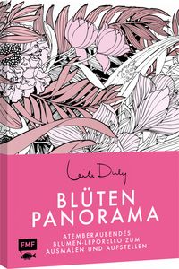 Produktbild: Bl&uuml;ten-Panorama | Atemberaubendes Blumen-Leporello zum Ausmalen und Aufstellen