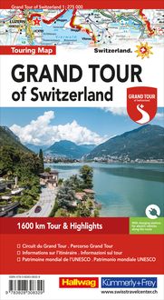 Grand Tour of Switzerland 1 : 275 000 Touring Map