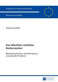 Produktbild: Das &ouml;ffentlich-rechtliche Bankensystem