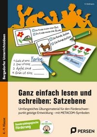 Produktbild: Ganz einfach lesen und schreiben: Satzebene