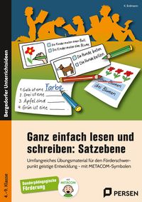 Produktbild: Ganz einfach lesen und schreiben: Satzebene