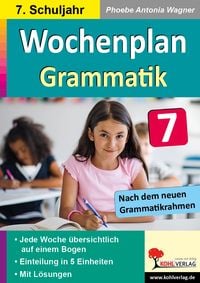 Produktbild: Wochenplan Grammatik / Klasse 7