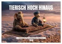 Produktbild: Tierisch hoch hinaus - Fantastische Tiere auf fliegenden Teppichen (Wandkalender 2026 DIN A3 quer), CALVENDO Monatskalender