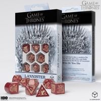 Produktbild: Q-Workshop QWO97690 - Game of Thrones, Lannister Dice Set, 8-teilig