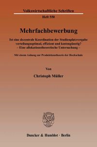 Bild vom Artikel Mehrfachbewerbung. vom Autor Christoph Müller